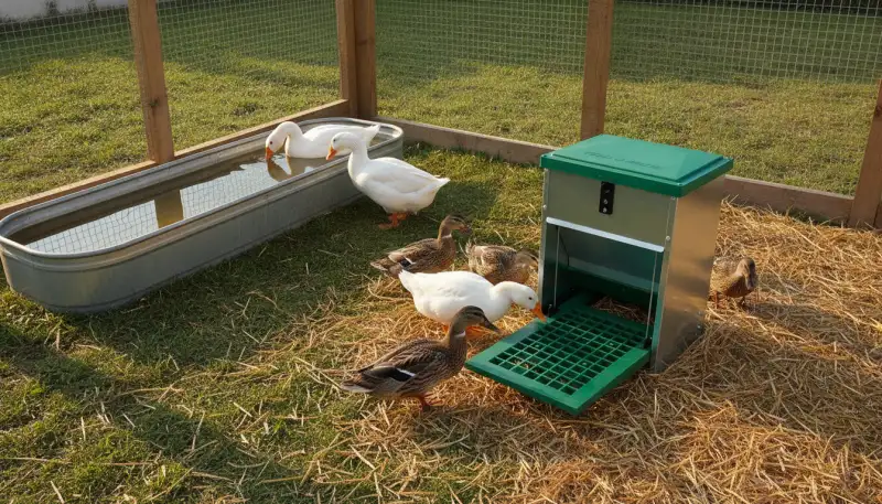 Optimale Wasserstellen für Enten und Gänse